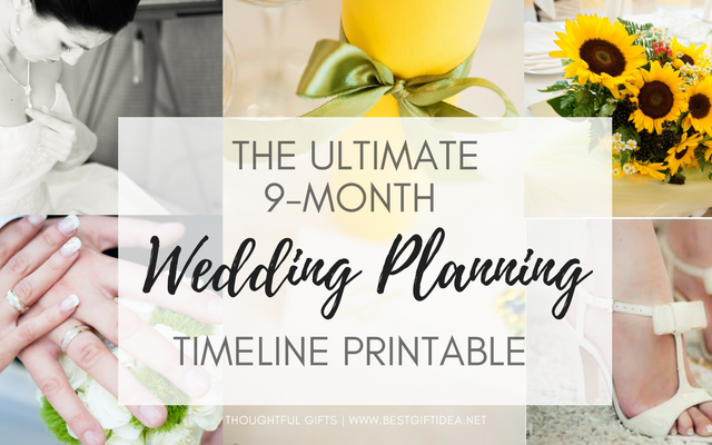 the ultimate wedding planning timeline free printable template