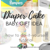 diaper cake easy baby gift baby shower gift idea