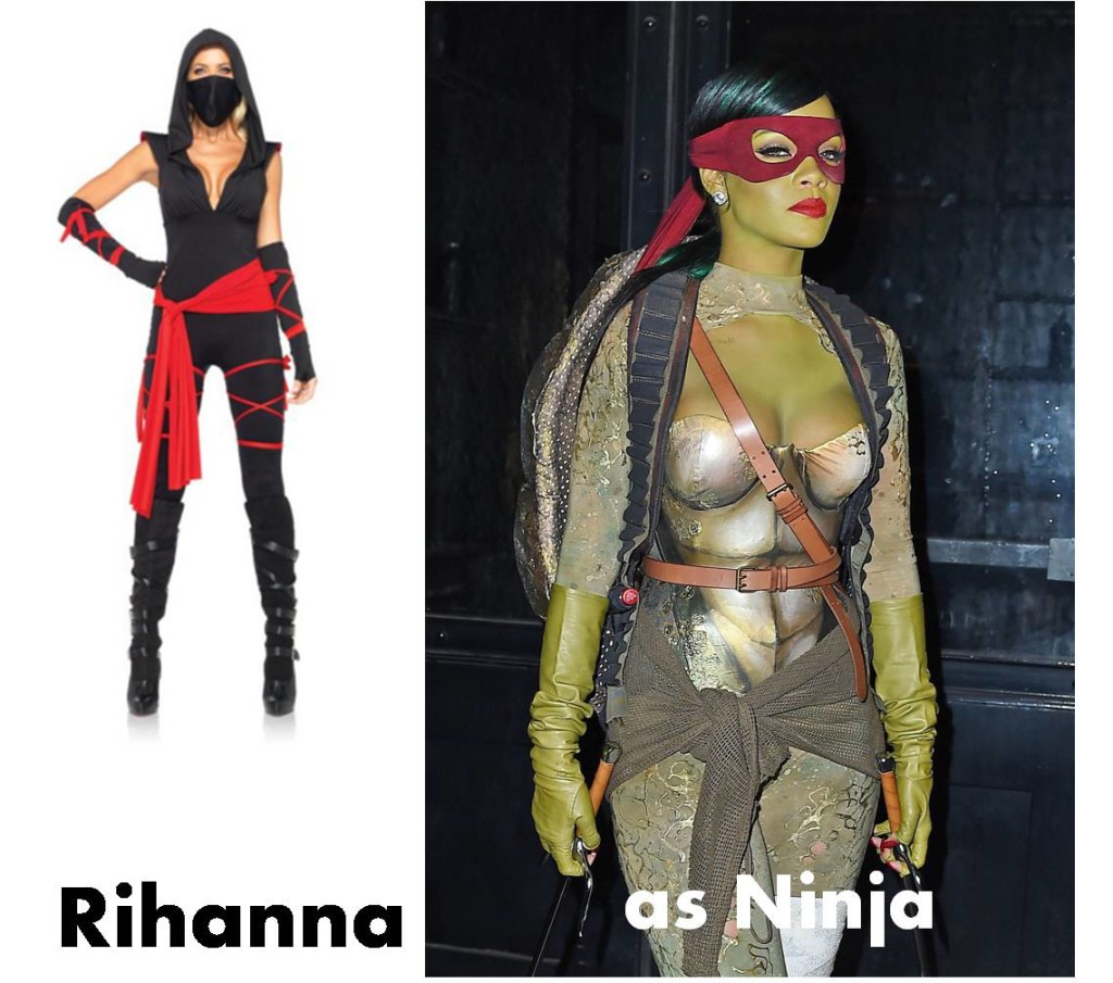 celebrities Halloween costumes inspirational idea by Rihanna