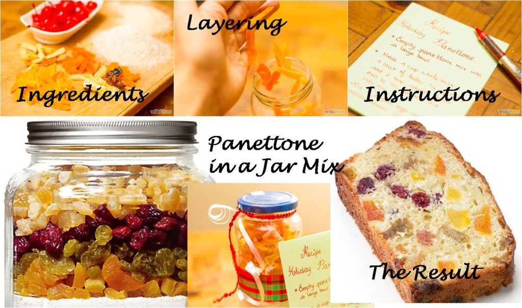 pannetone in a jar gift recipe instruction