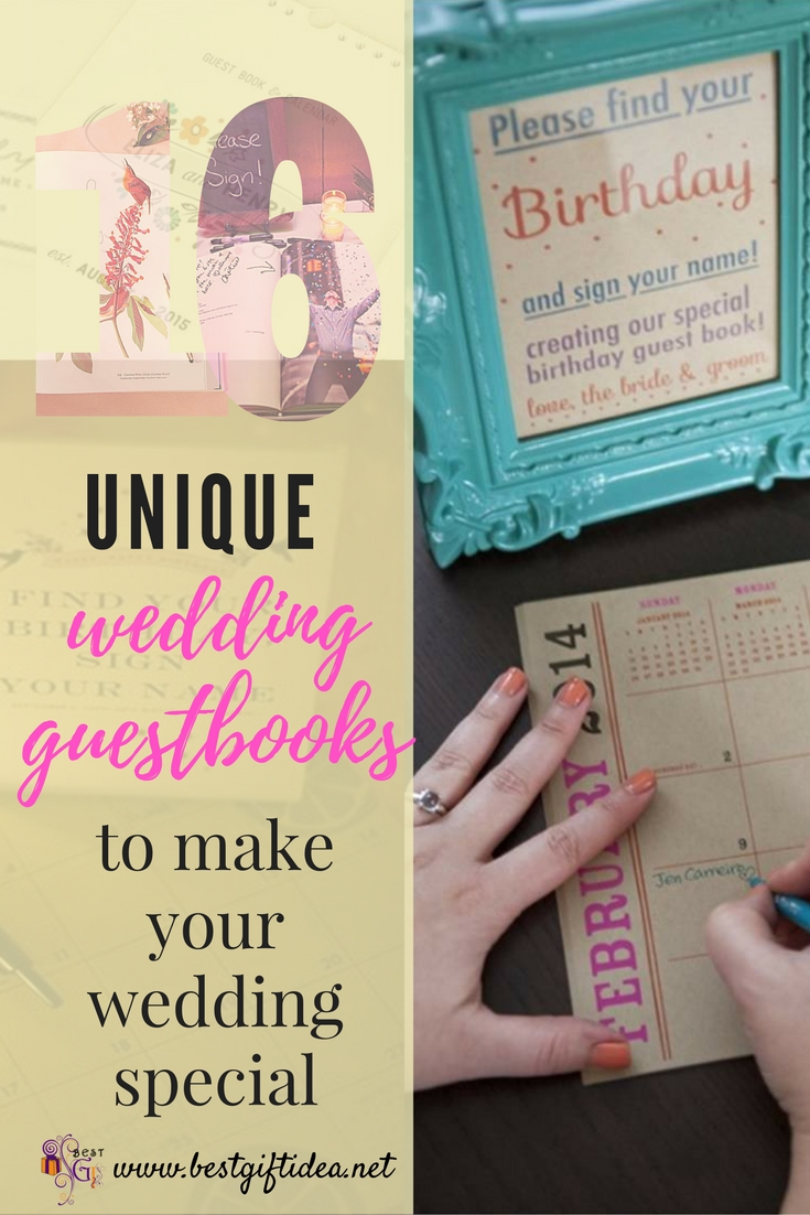 Best Gift Idea 16 INCREDIBLY CUTE WEDDING GUEST BOOK IDEAS
