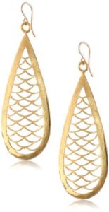 Oval Face - Devon Leigh Bronze Teardrop Earrings