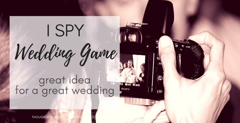 i spy wedding game great idea for a great wedding