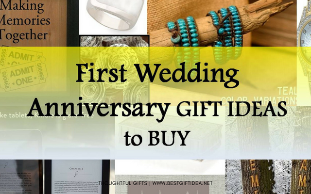 FIRST WEDDING ANNIVERSARY GIFTS TO BUY