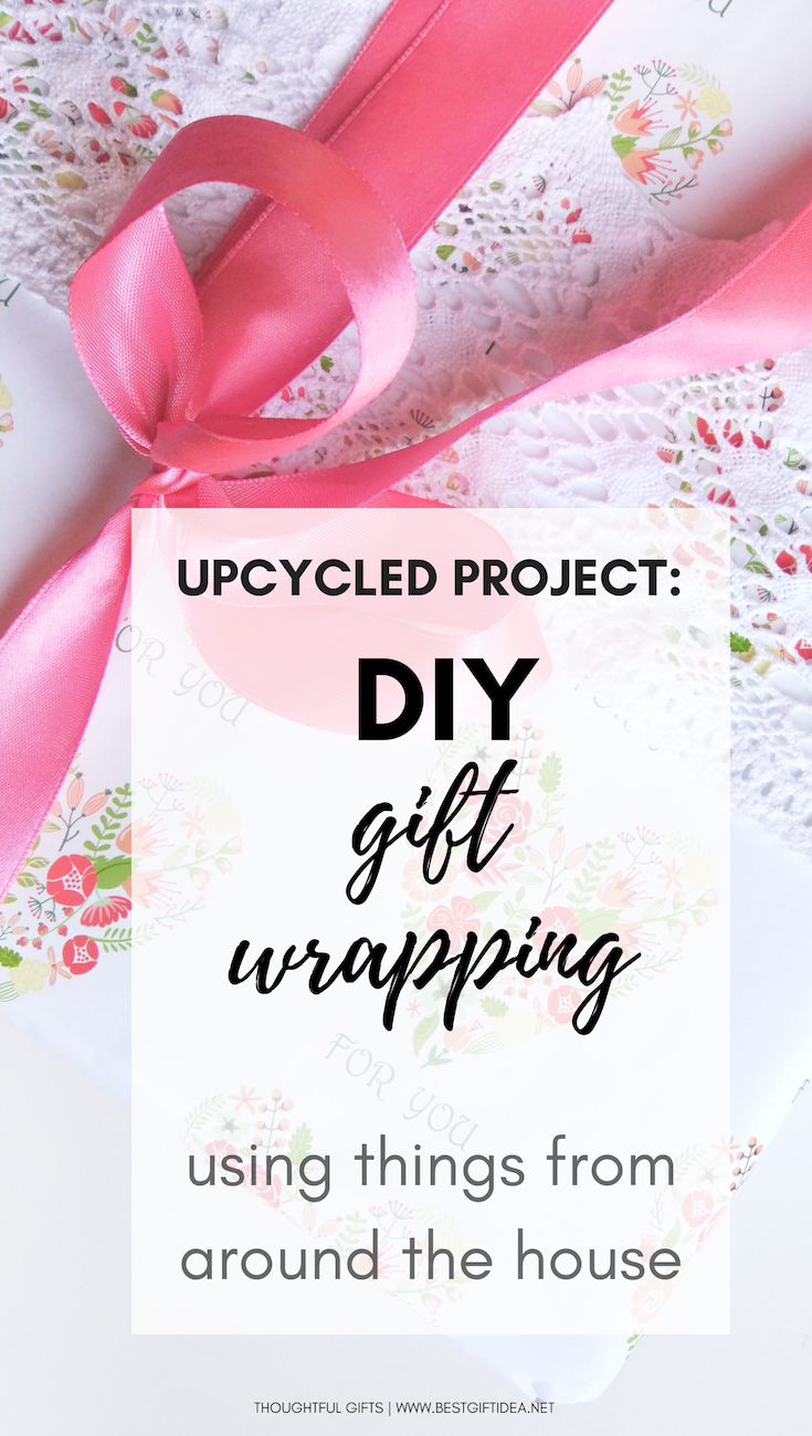 upcycled project-DIY gift wrapping using things from around the house