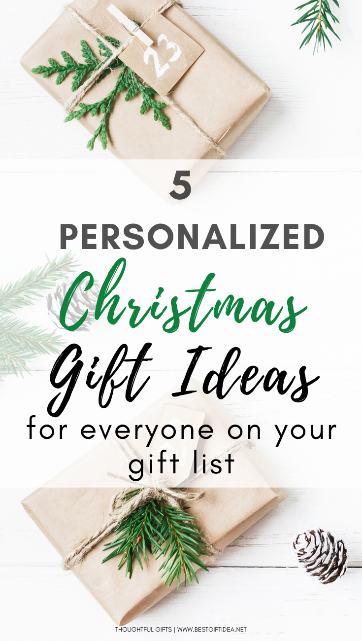5 PERSONALIZED CHRISTMAS GIFT IDEAS FOR EVERYONE ON YOUR GIFT LIST