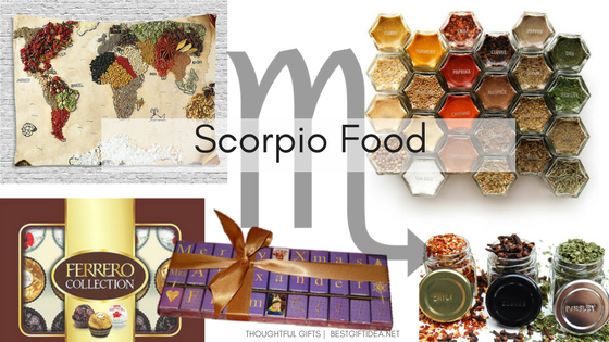 scorpio gifts food