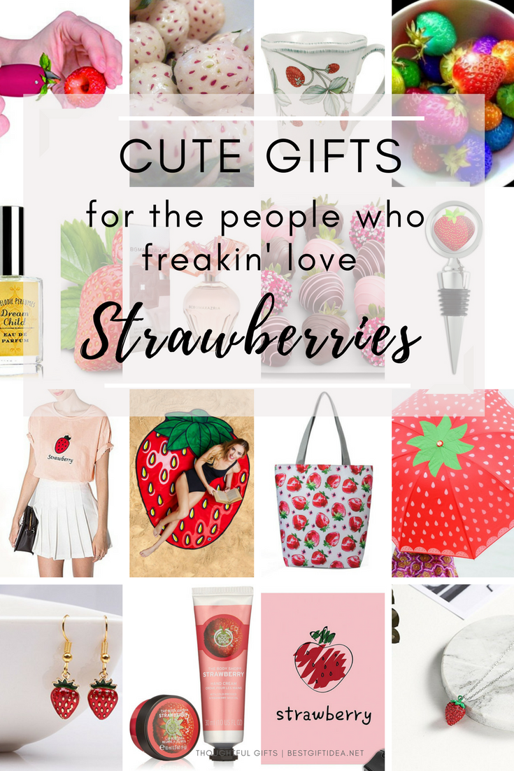 cute strawberry gifts for the strawberry lover