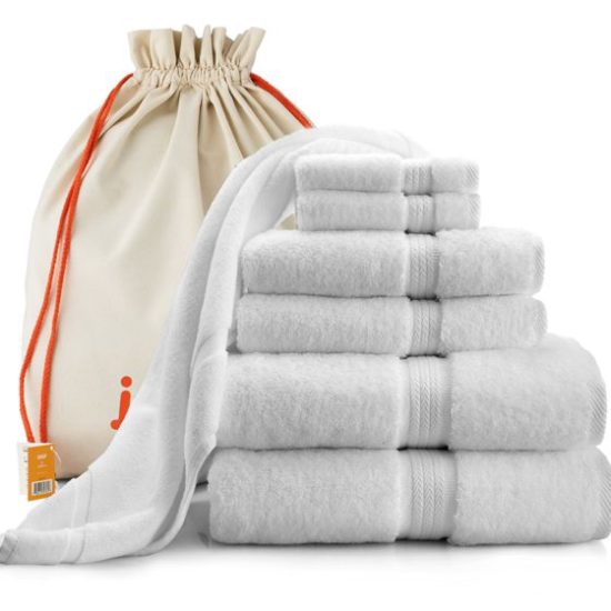 7 piece towel set for second wedding anniversary gift