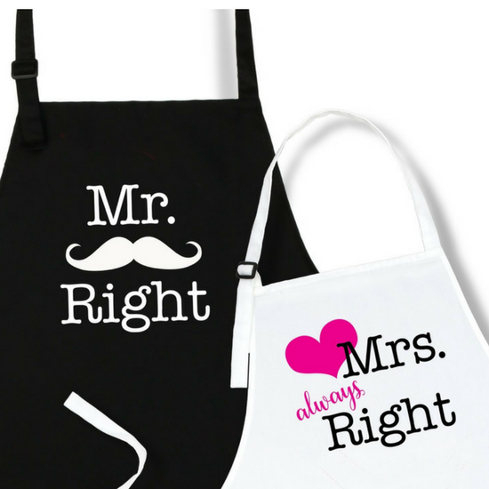 second wedding anniversary gift cotton apron