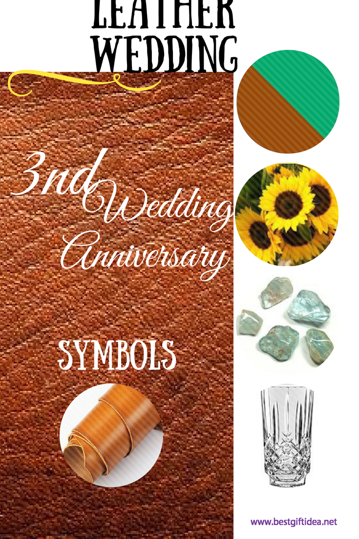 3rd anniversary symbol, gemstone, flower,color