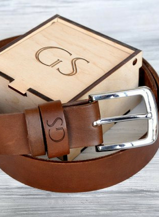 9-550-750 leather gifts for 3rd wedding anniversary-leather belt for him