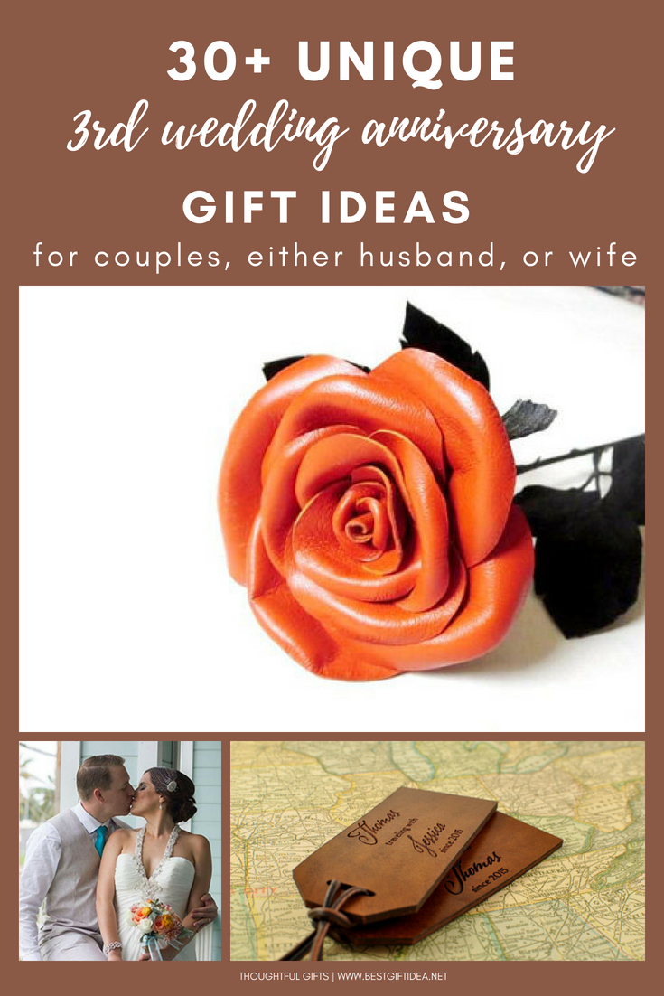 30+ unique 3rd wedding anniversary gift ideas for couples husband wife