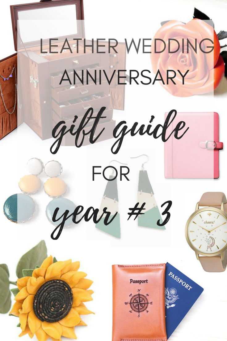 leather wedding anniversary gift guide for year number 3