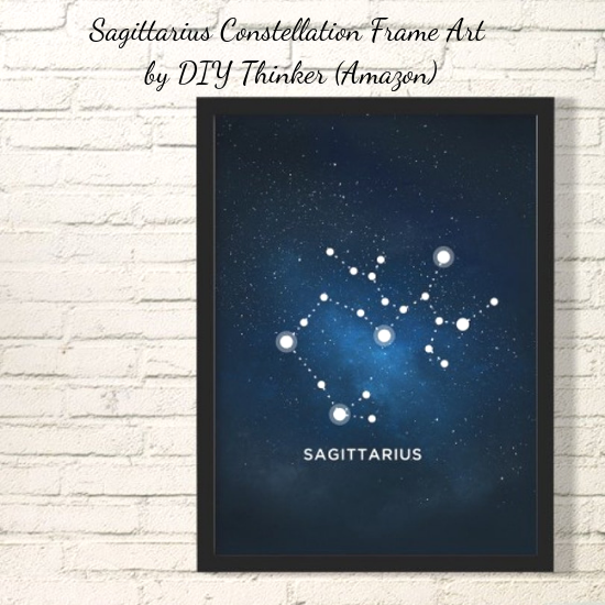 Sagittarius Constellation Frame Art by DIYThinker