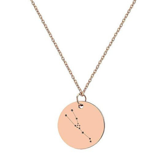 4. Taurus constellation necklace gift