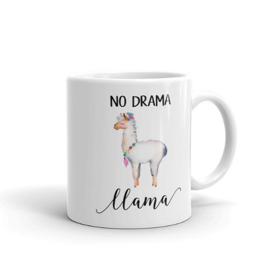 no drama mama coffee mug